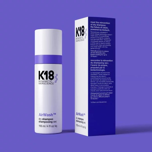 K18 Airwash Dry Shampoo Nonaerosol Balances Scalp & Controls Excess Oil