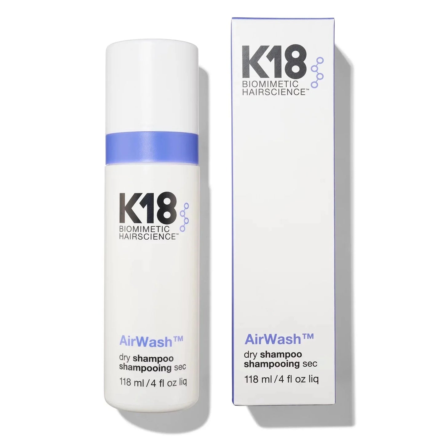K18 Airwash Dry Shampoo Nonaerosol Balances Scalp & Controls Excess Oil
